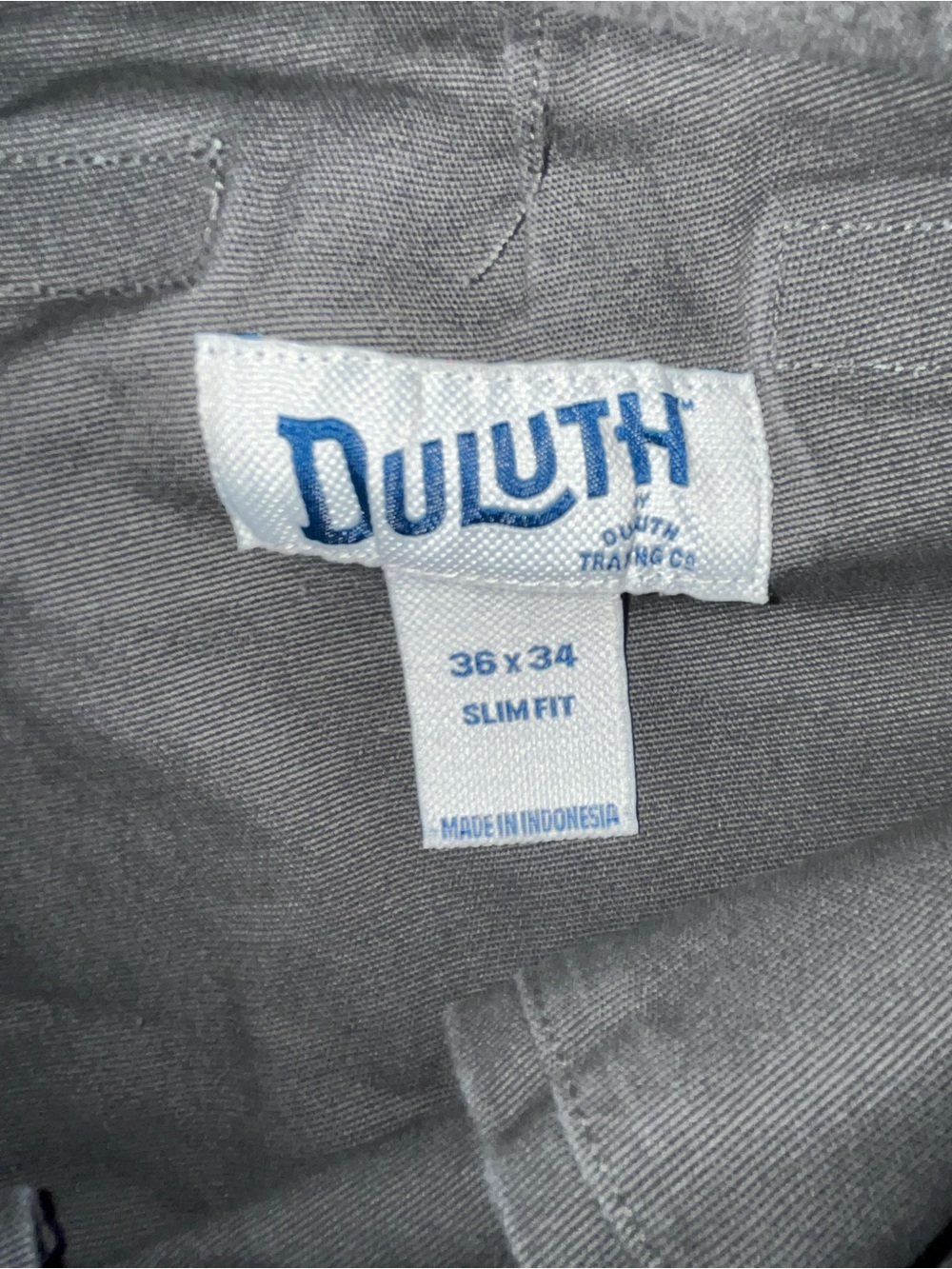 Duluth Trading Co Pants Men’s 36x34 Slim Fit Workwear Casual Gray Durable